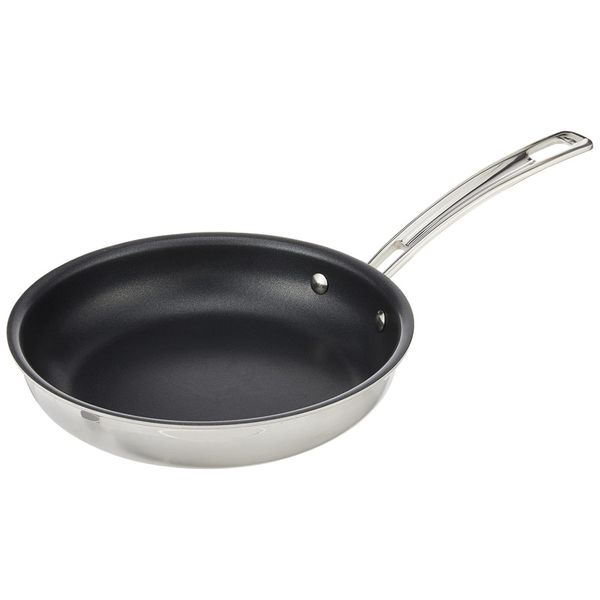 Frigideira em Aço Inoxidável Antiaderente de 20 cm, Compatível com Fogão a Gás, Elétrico e Indução, Cuisinart MultiClad Pro