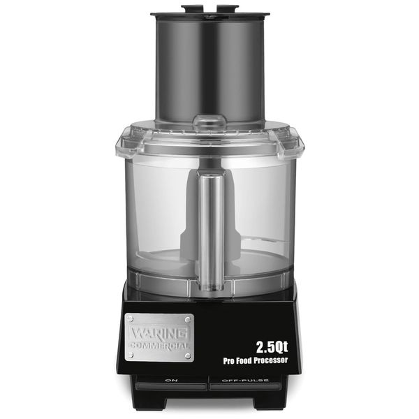 Processador de Alimentos 2,3L com Calha de Alimentação Grande, Acessórios Inclusos e Plugue de 5 a 15 Fases, 110V, Waring WFP11S, Preto