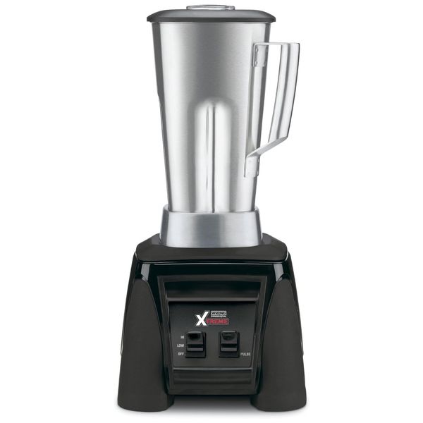 Liquidificador Profissional 1,8L com Função de Pulsar, Jarro em Aço Inoxidável e Plugue de 5 a 15 Fases, 110V 1560W, Waring MX1000XTS, Preto