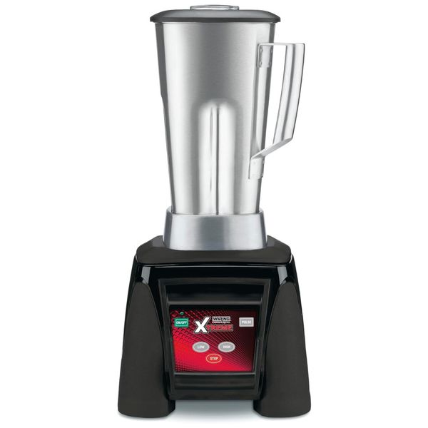 Liquidificador Profissional 1,8L com Função de Pulsar, Jarro em Aço Inoxidável e Plugue de 5 a 15 Fases, 110V 1560W, Waring MX1050XTS, Preto