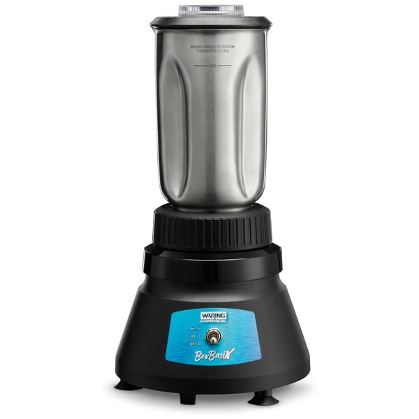 Liquidificador Profissional 950mL com Velocidade Ajustável, Compacto e Lâmina Removível, 110V 360W, Waring BevBasix, Preto