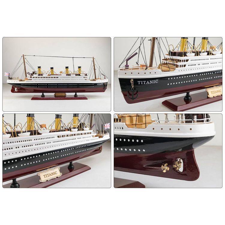 Barco-Decorativo-Titanic-de-Madeira-Imagem-2