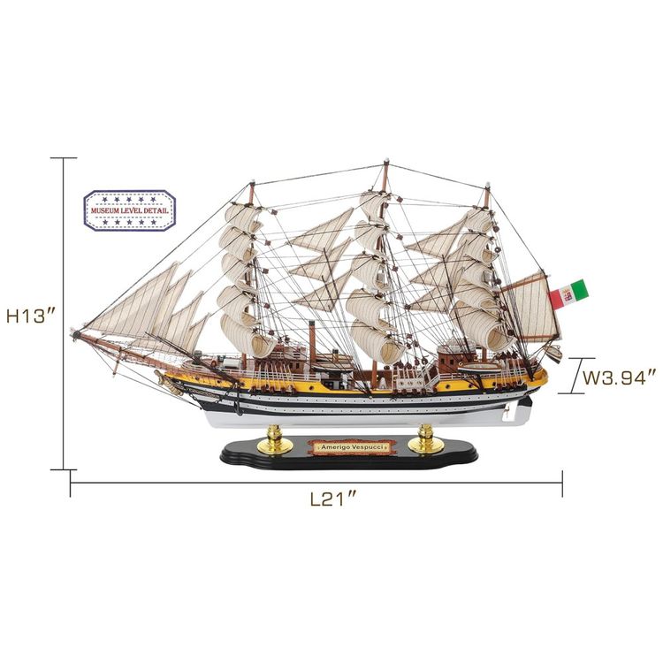 Barco-Decorativo-Amerigo-Vespucci-Imagem-1
