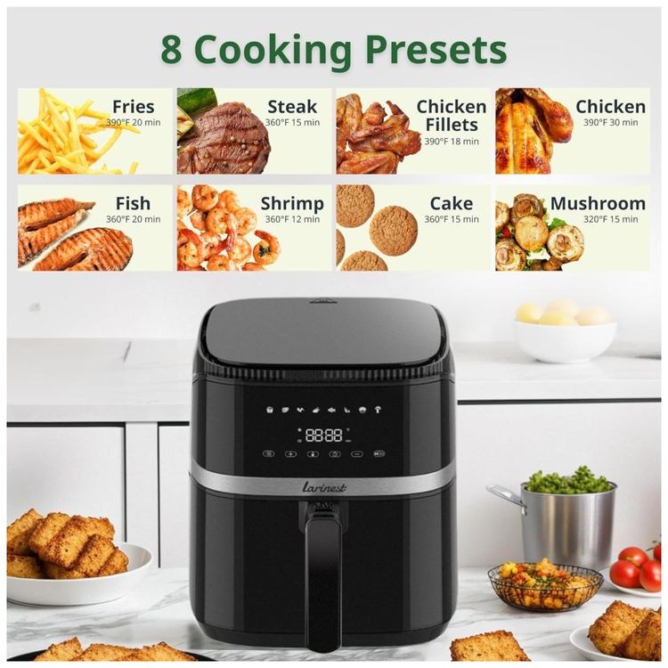 Air-Fryer-5L-com-8-Funes-de-Cozimento-Imagem-2