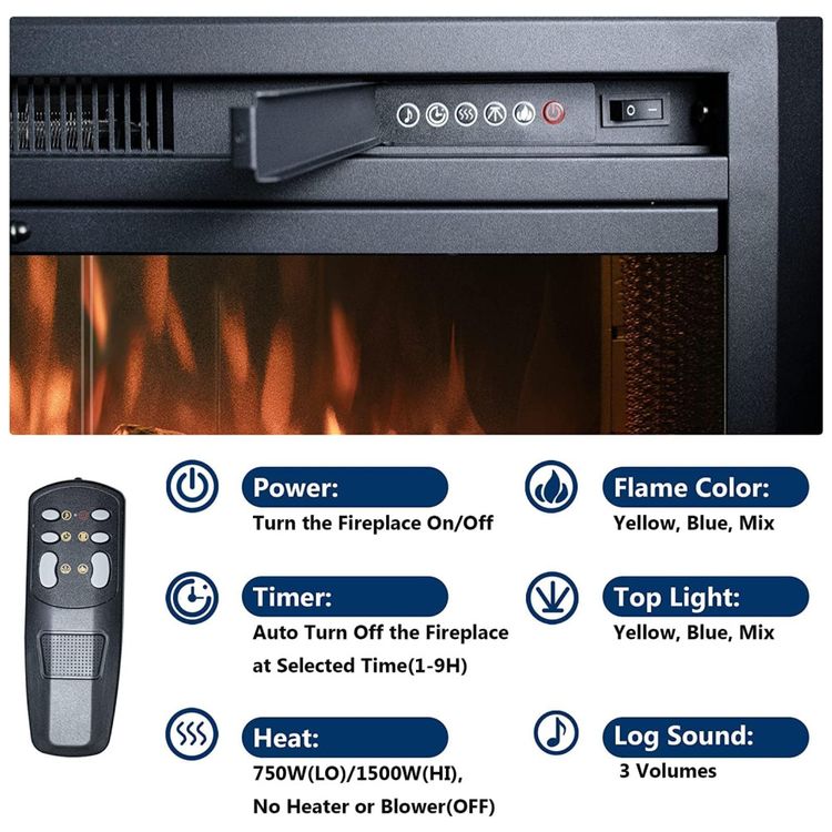 Lareira-Eletrica-de-Embutir-A53x64L-cm-com-Controle-Remoto-Imagem-1