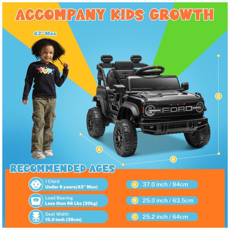 Carro-Eletrico-Infantil-12V-Ford-Bronco-Raptor-com-Controle-Imagem-5