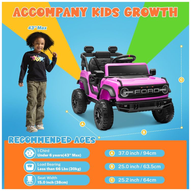 Carro-Eletrico-Infantil-12V-Ford-Bronco-Raptor-com-Controle-Imagem-5