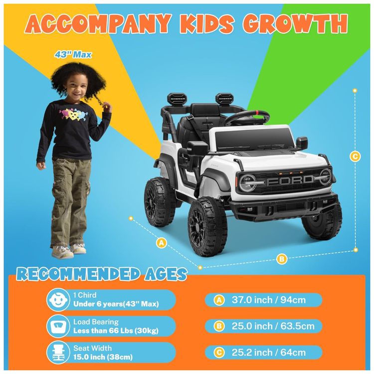 Carro-Eletrico-Infantil-12V-Ford-Bronco-Raptor-com-Controle-Imagem-5