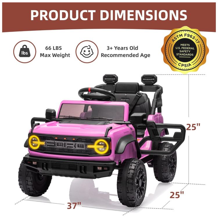 Carro-Eletrico-Infantil-12V-Ford-Bronco-1-Assento-com-Imagem-5