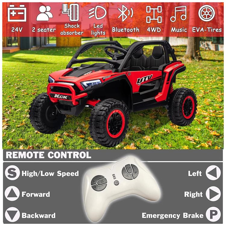 Carro-Eletrico-Infantil-Jeep-UTV-com-Controle-Remoto-Imagem-1