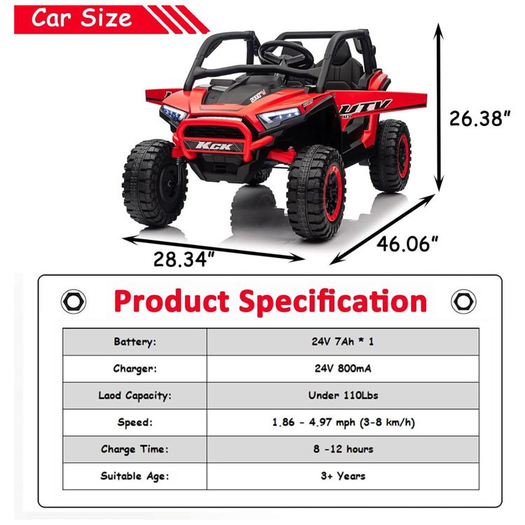 Carro-Eletrico-Infantil-Jeep-UTV-com-Controle-Remoto-Imagem-5