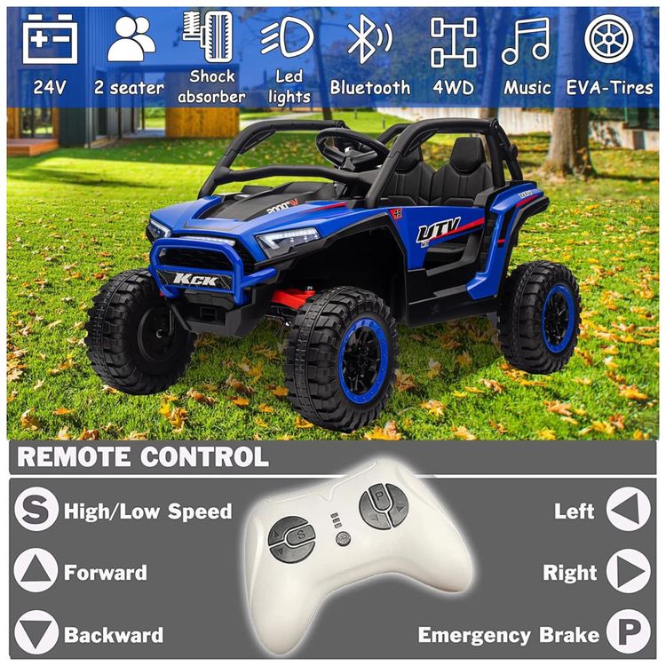 Carro-Eletrico-Infantil-Jeep-UTV-com-Controle-Remoto-Luz-Imagem-1