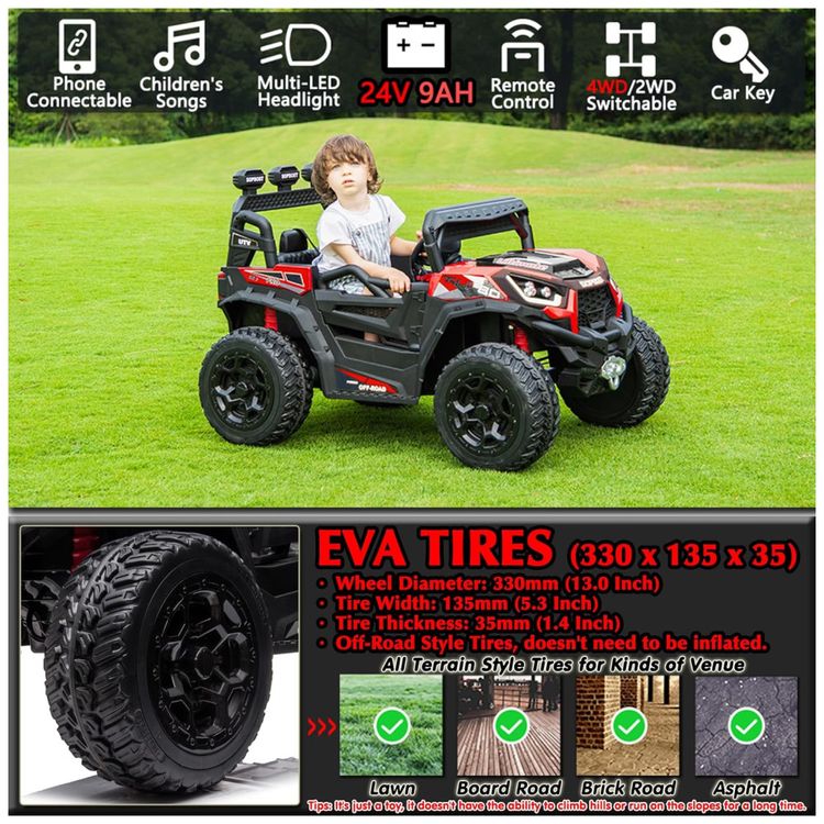 Carro-Eletrico-Infantil-Jeep-4X4-com-Controle-Remoto-Imagem-2