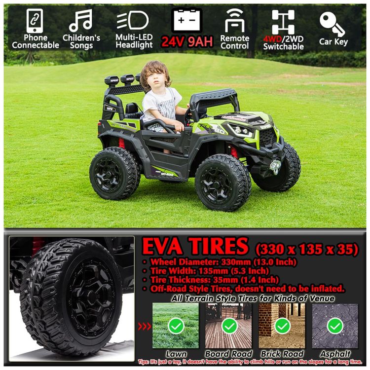 Carro-Eletrico-Infantil-Jeep-4X4-com-Controle-Remoto-Imagem-2