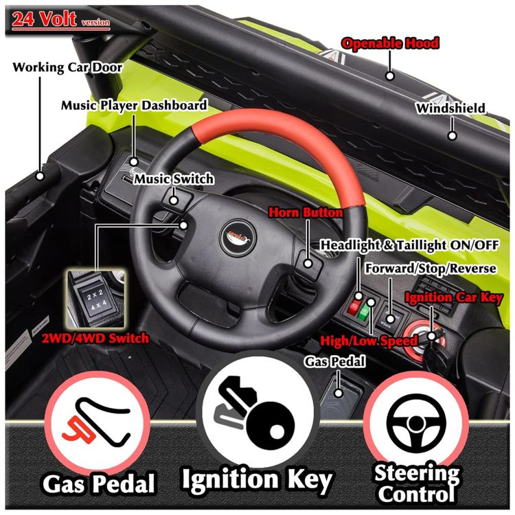 Carro-Eletrico-Infantil-Jeep-4X4-com-Controle-Remoto-Imagem-4