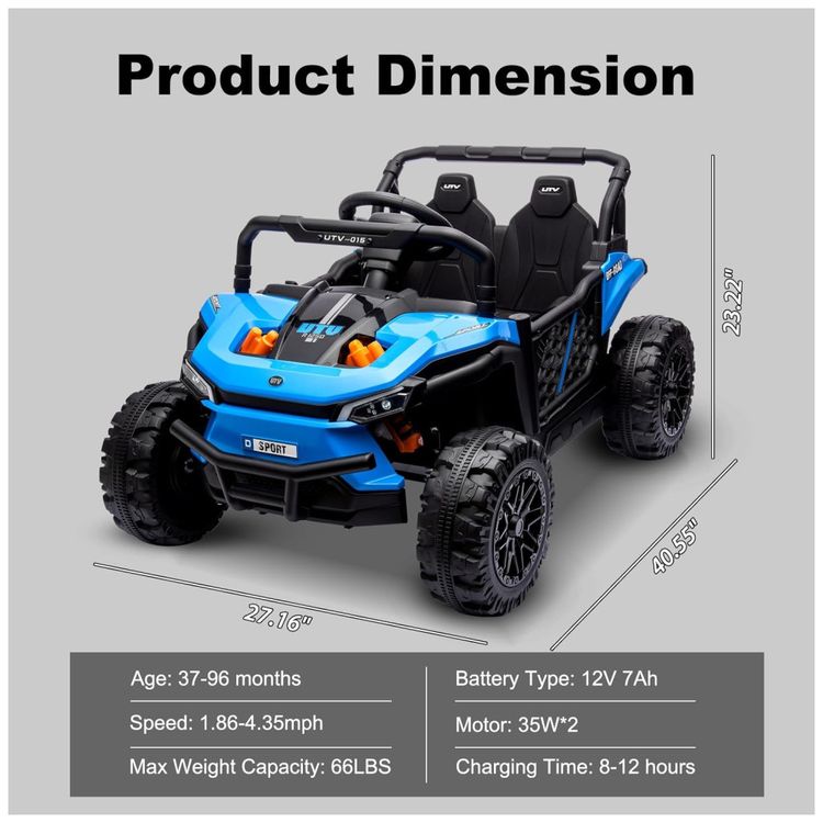 Carro-Eletrico-Infantil-Jeep-UTV-com-Controle-Remoto-Imagem-5