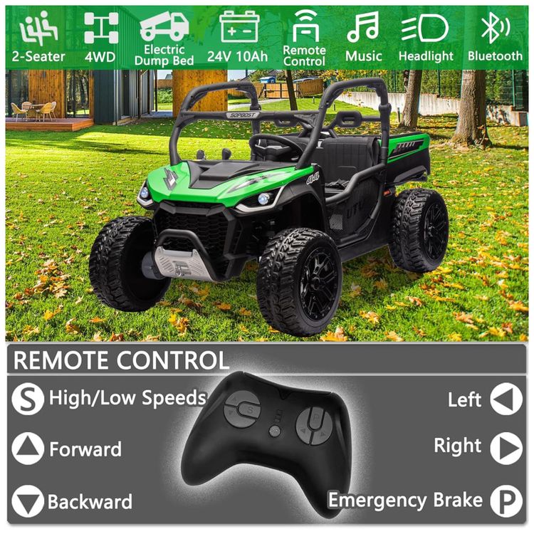 Carro-Eletrico-Infantil-Jeep-Basculante-com-Controle-Imagem-1