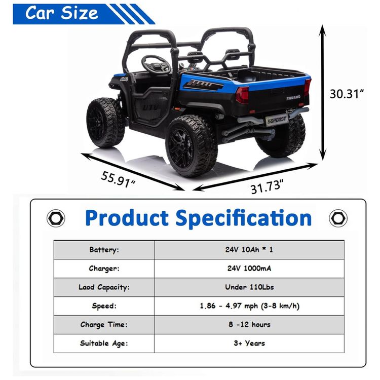 Carro-Eletrico-Infantil-Jeep-Basculante-com-Controle-Imagem-5