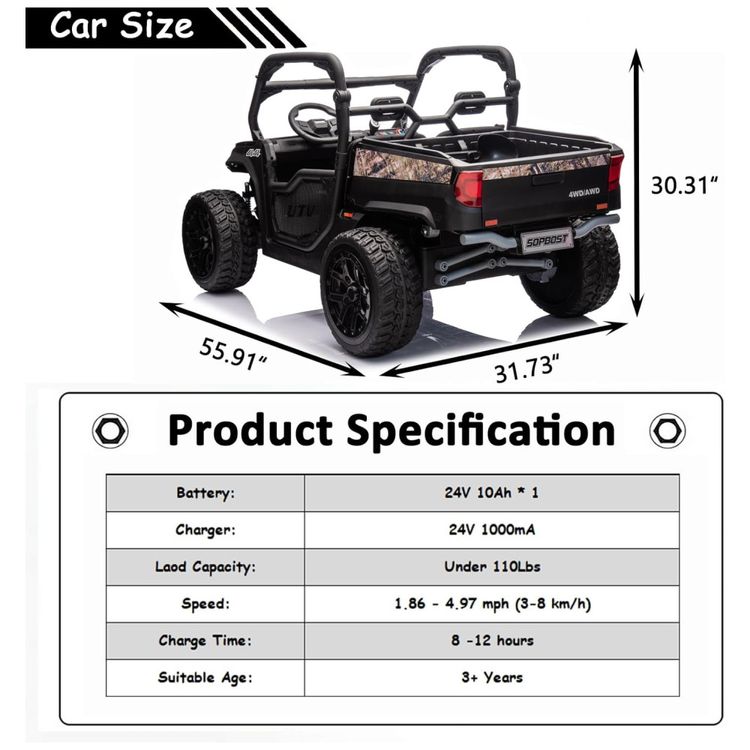 Carro-Eletrico-Infantil-Jeep-Basculante-com-Controle-Imagem-5