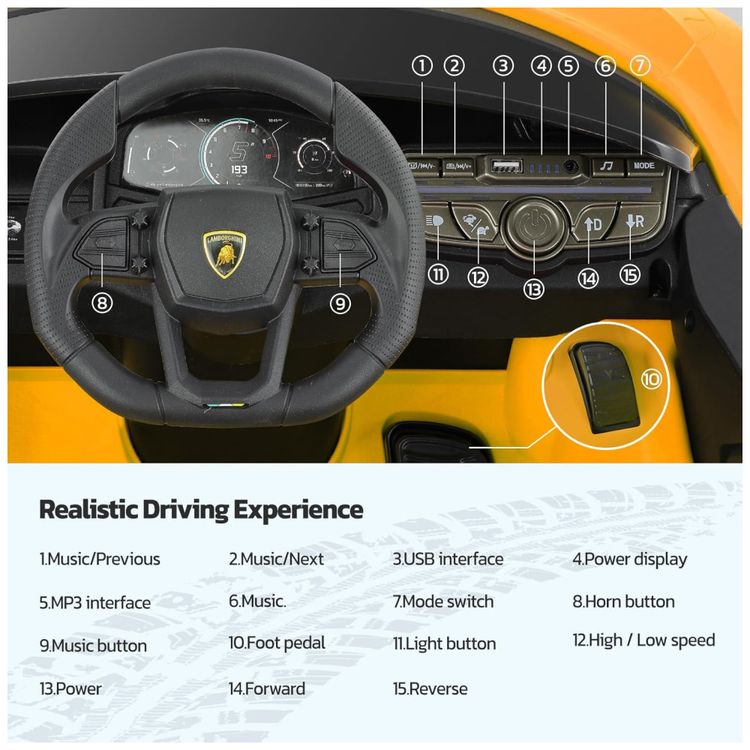 Carro-Eletrico-Infantil-Lamborghini-com-Controle-Remoto-Imagem-6