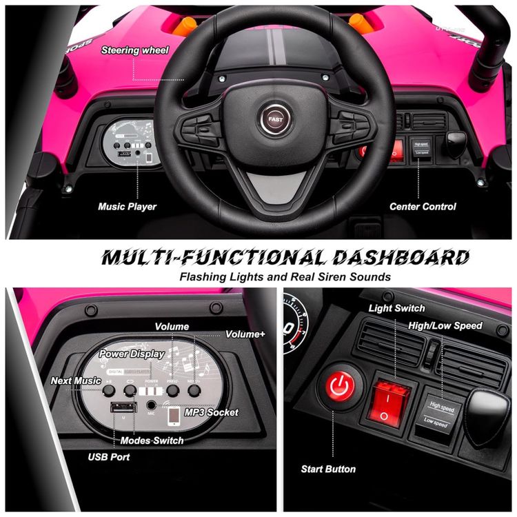 Carro-Eletrico-Infantil-Jeep-UTV-com-Controle-Remoto-Imagem-6