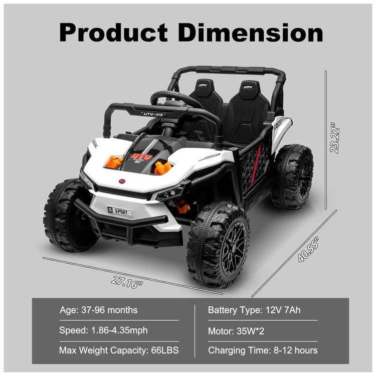 Carro-Eletrico-Infantil-Jeep-UTV-com-Controle-Remoto-Imagem-5