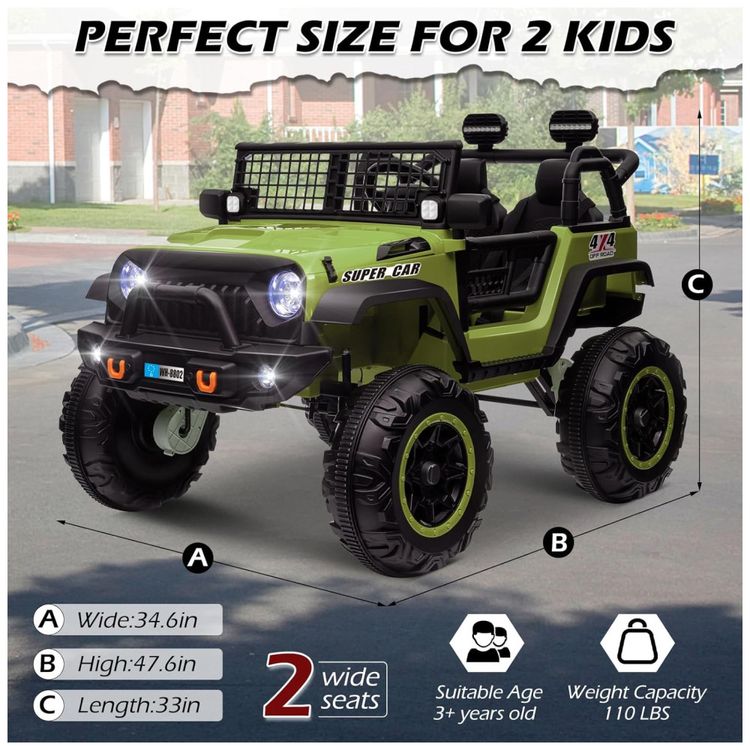 Carro-Eletrico-Infantil-Jeep-com-Controle-Remoto-Assento-Imagem-6
