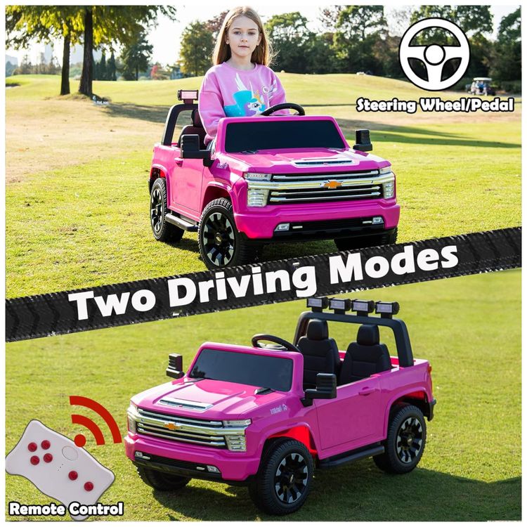 Carro-Eletrico-Infantil-Chevrolet-Silverado-com-Controle-Imagem-2