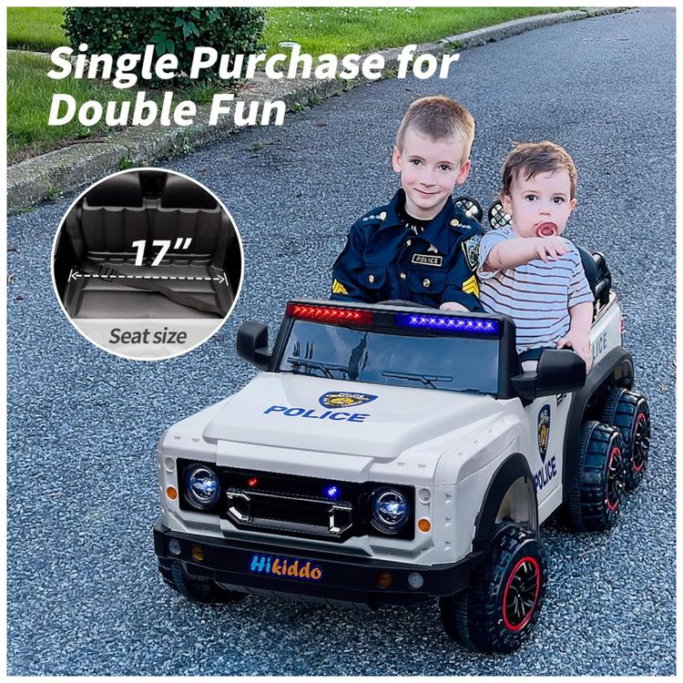 Carro-Eletrico-Infantil-de-Policia-4x4-com-Controle-Remoto-Imagem-4