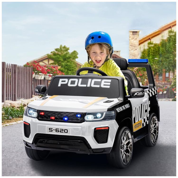 Carro-Eletrico-Infantil-de-Policia-com-Controle-Remoto-Imagem-8
