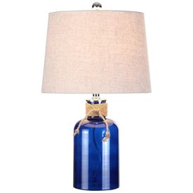 Abajur-Luminaria-de-Mesa-em-Vidro-Estilo-Mediterraneo-Imagem-0