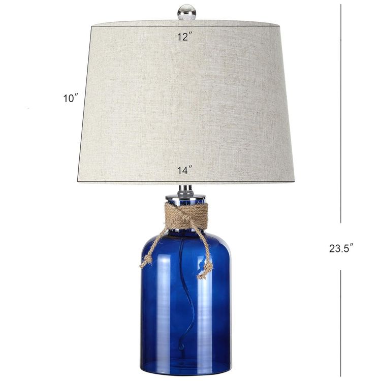 Abajur-Luminaria-de-Mesa-em-Vidro-Estilo-Mediterraneo-Imagem-2
