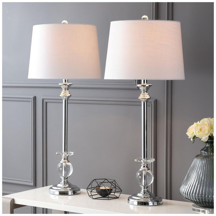 Abajur-Luminaria-de-Mesa-em-Cristal-e-Metal-Estilo-Imagem-1