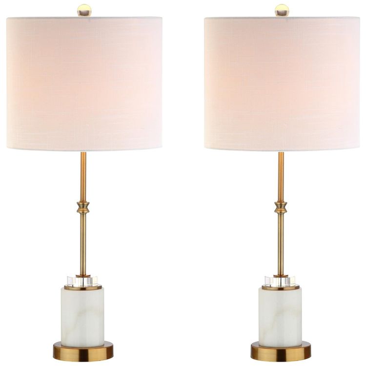 Abajur-Luminaria-de-Mesa-em-Marmore-e-Cristal-Estilo-Imagem-0