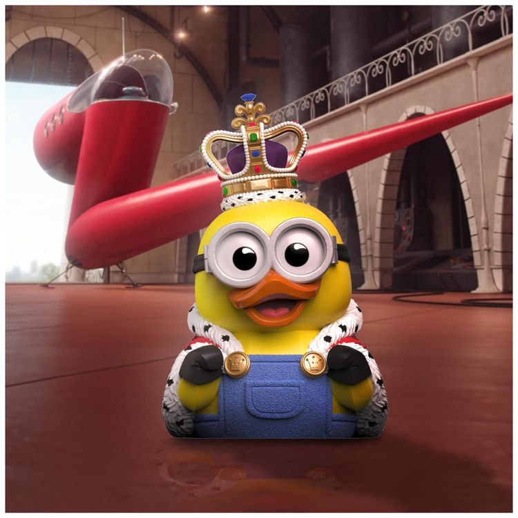 Pato-Rei-Bob-do-Minions-de-Borracha-com-9-cm-de-Altura-para-Imagem-1