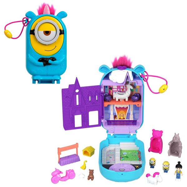Kit-Polly-Pocket-e-Minions-com-1-Boneca-2-Minions-Imagem-0