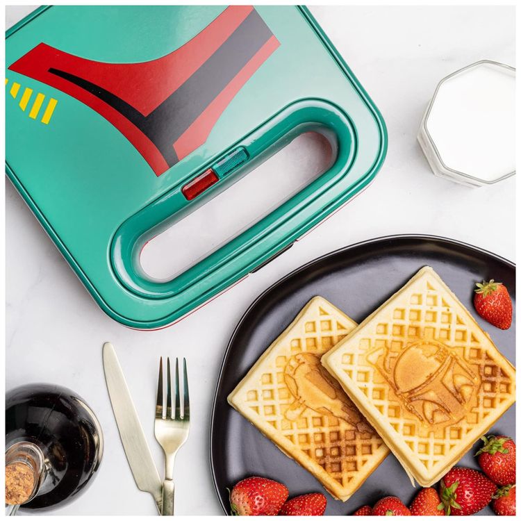 Maquina-de-Waffle-Tema-Star-Wars-Boba-Fett-com-Imagem-1