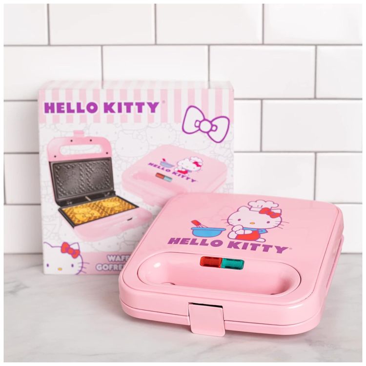Maquina-de-Waffles-Tema-Hello-Kitty-com-Revestimento-Imagem-1