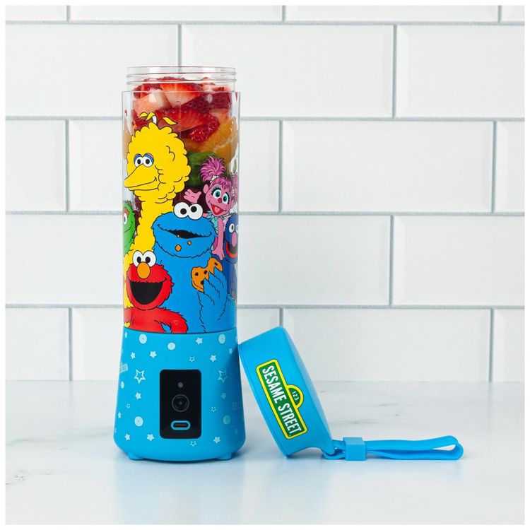 Liquidificador-Portatil-400mL-com-Tema-Sesame-Street-Imagem-1