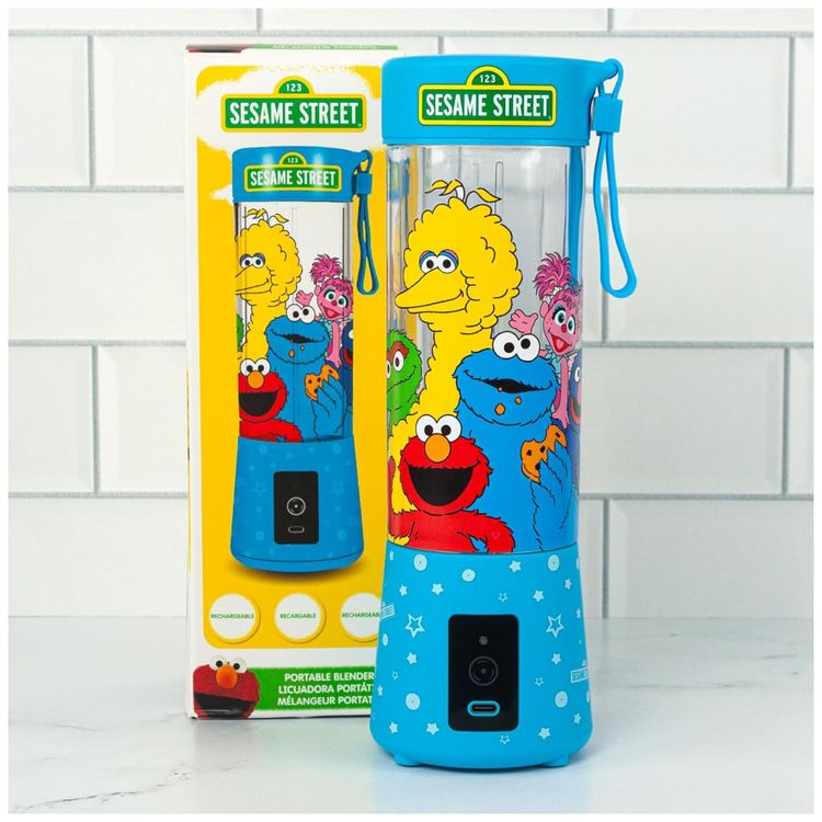 Liquidificador-Portatil-400mL-com-Tema-Sesame-Street-Imagem-4