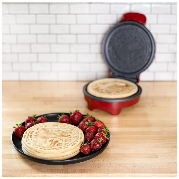 Maquina-de-Waffle-Tema-Jurassic-Park-T-Rex-com-Imagem-4