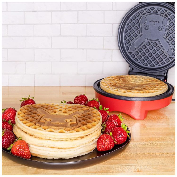 Maquina-de-Waffle-Tema-Pokemon-Pikachu-com-Revestimento-Imagem-4