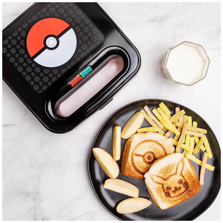 Sanduicheira-Antiaderente-para-Ate-2-Lanches-Tema-Pokemon-Imagem-1