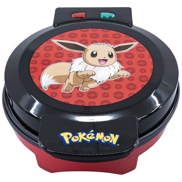 Maquina-de-Waffle-Tema-Pokemon-Eevee-com-Revestimento-Imagem-0