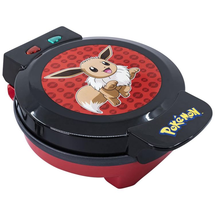 Maquina-de-Waffle-Tema-Pokemon-Eevee-com-Revestimento-Imagem-1