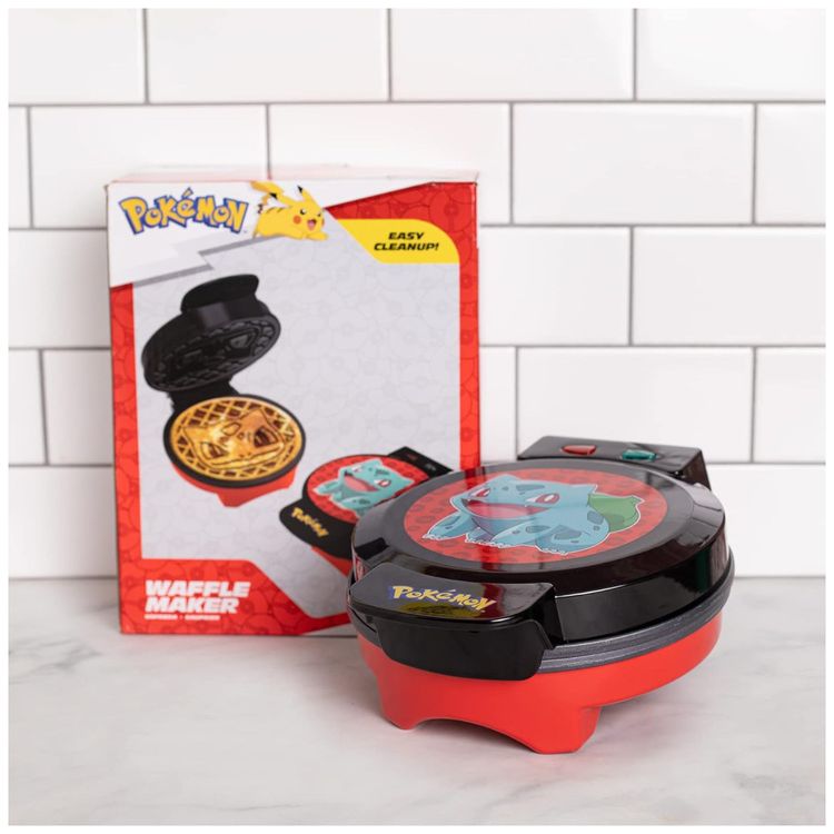 Maquina-de-Waffle-Tema-Pokemon-Bulbasaur-com-Revestimento-Imagem-1