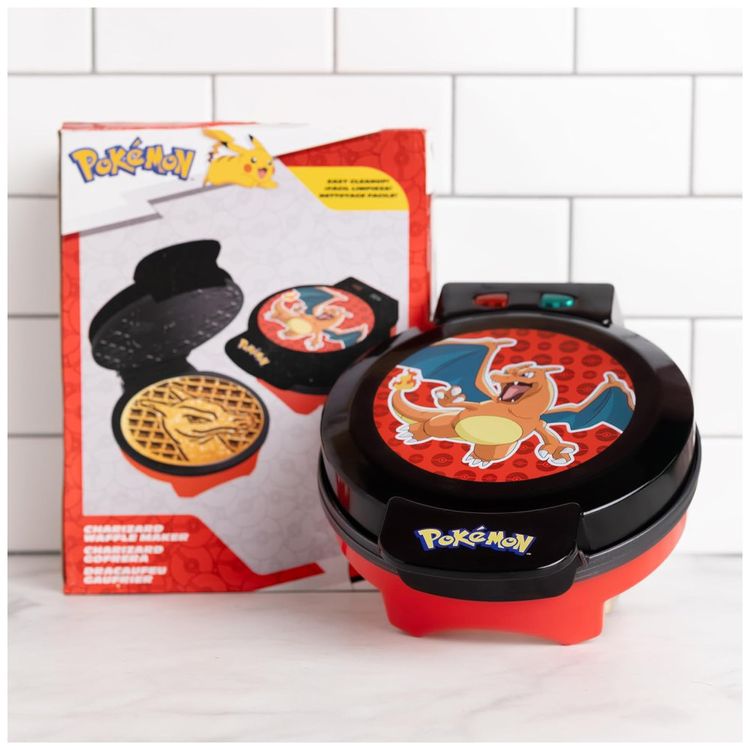 Maquina-de-Waffle-Tema-Pokemon-Charizard-com-Revestimento-Imagem-5