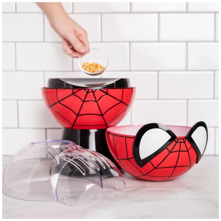 Pipoqueira-Eletrica-com-Tema-Marvel-Homem-Aranha-Copo-Imagem-4
