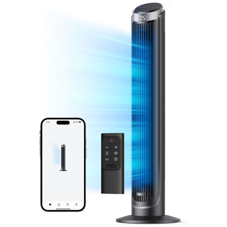 Ventilador-de-Torre-Estilo-Classico-com-Oscilacao-de-90°-Imagem-0