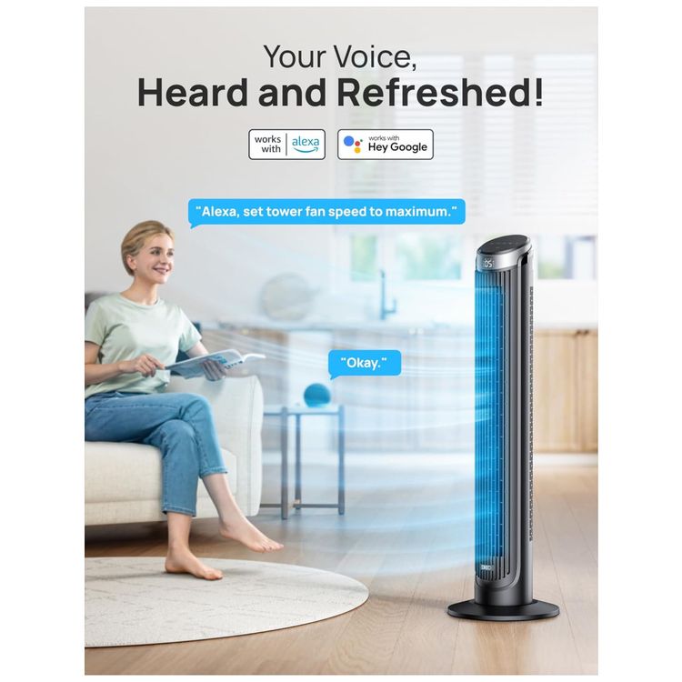 Ventilador-de-Torre-Estilo-Classico-com-Oscilacao-de-90°-Imagem-3